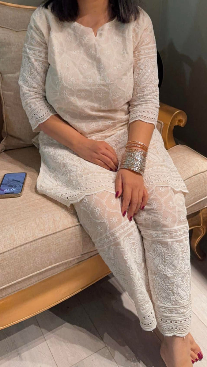 Chikankari CO-ORD set – OMITA